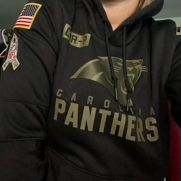 Nike NFL Carolina Panthers 2020 on field apparel salute to service pullover. Med - Picture 4 of 10